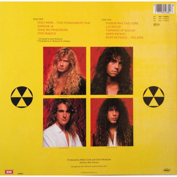 Vinyl Record Megadeth - Rust In Peace LP - img.1