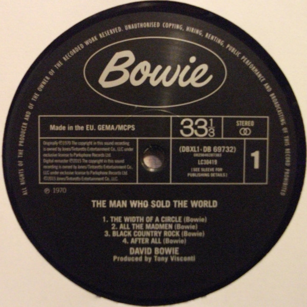 Vinyl Record David Bowie - The Man Who Sold The World - img.3