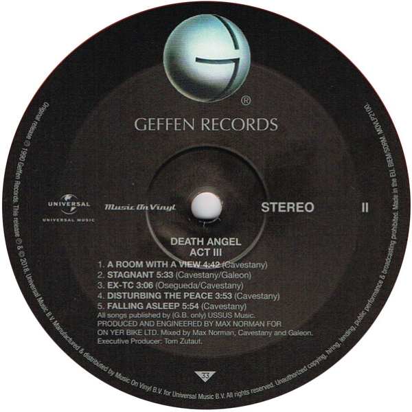 Vinyl Record Death Angel - Act III (Limited Edition Red Translucent) LP - img.4