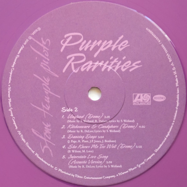 Vinyl Record Stone Temple Pilots – Purple Rarities (Purple) (BLACK FRIDAY) LP - img.4