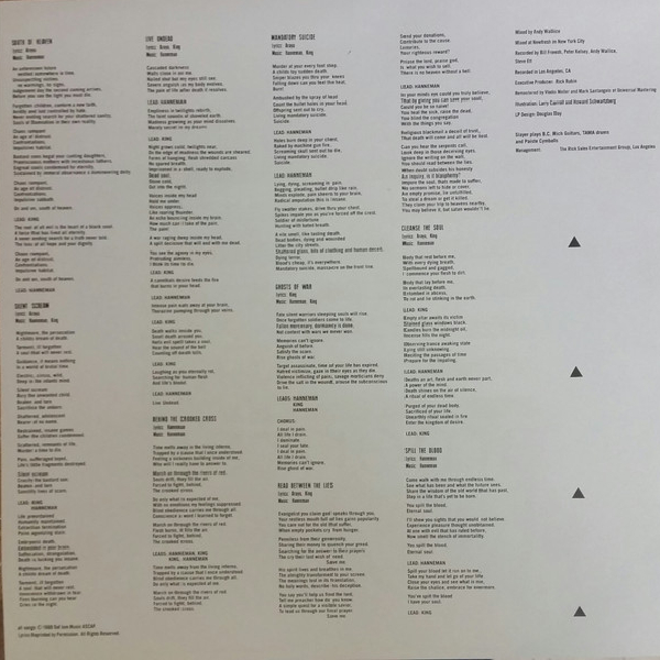 Vinyl Record Slayer - South Of Heaven LP - img.4