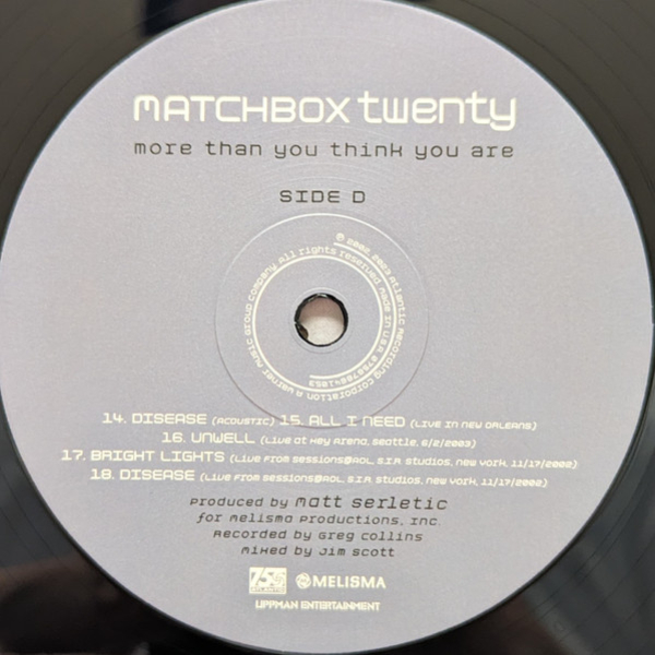 Vinyl Record Matchbox Twenty - More Than You Think You Are - 2LP - img.8