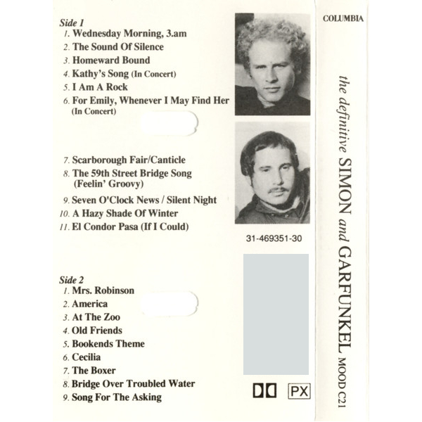 Сassette Tape Simon & Garfunkel - The Definitive - img.2