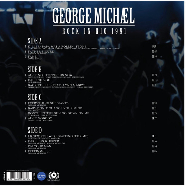 Vinyl Record George Michael – Rock In Rio - Transparent Blue 2LP - img.1