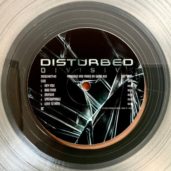 Vinyl Record Disturbed - Divisive (Clear Vinyl) LP - img.6