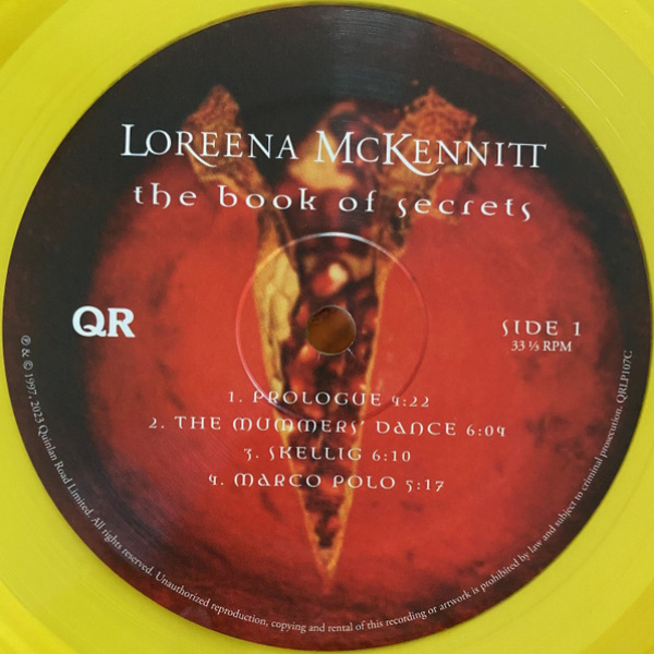 Vinyl Record Loreena McKennitt – The Book Of Secrets (Yellow, Transparent) LP - img.5