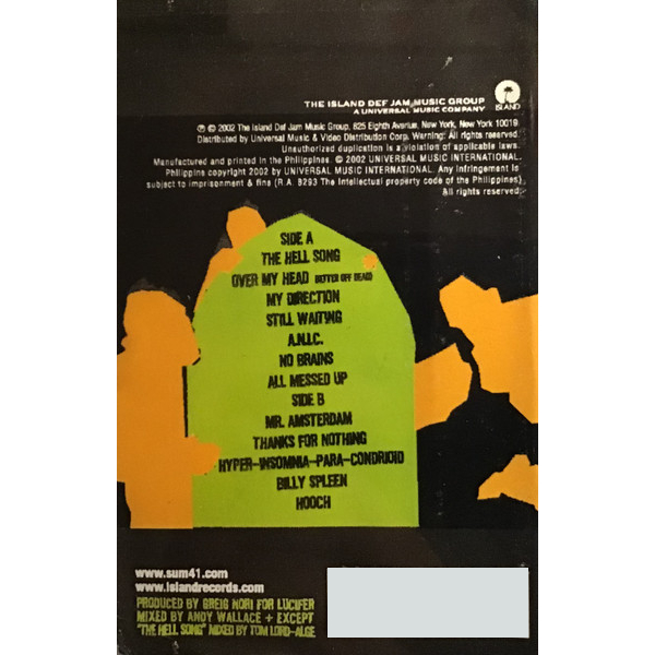 Сassette Tape Sum 41 - Does This Look Infected? - img.3