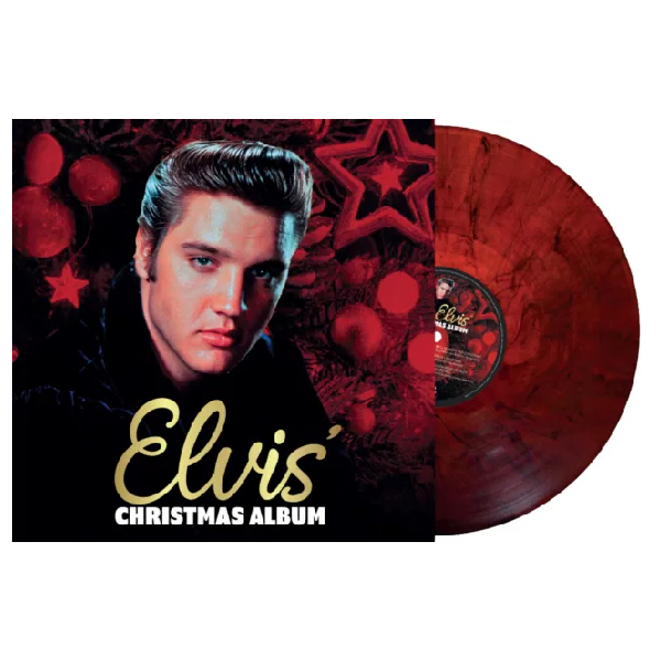 Vinyl Record Elvis Presley – Elvis Christmas Album (Red Marble) LP - img.1