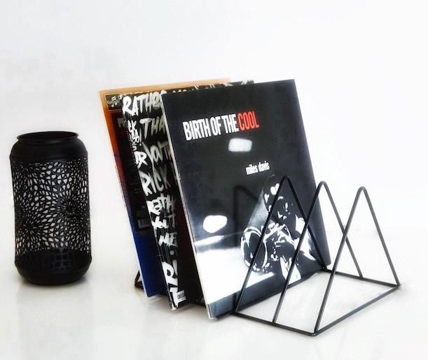 Vinyl record stand MJI Audio Vinyl Records Holder R25A Black - img.8