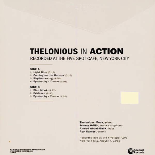 Vinyl Record Thelonious Monk - Thelonious in action (Grey Marble) LP - img.2