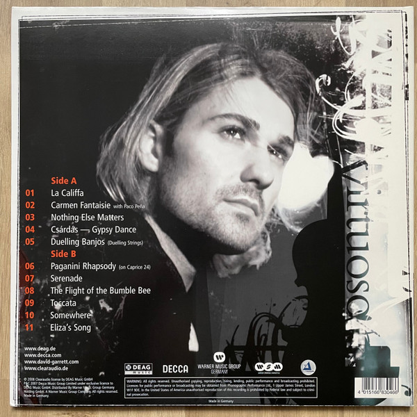 Vinyl Record David Garrett – Virtuoso - LP - img.1
