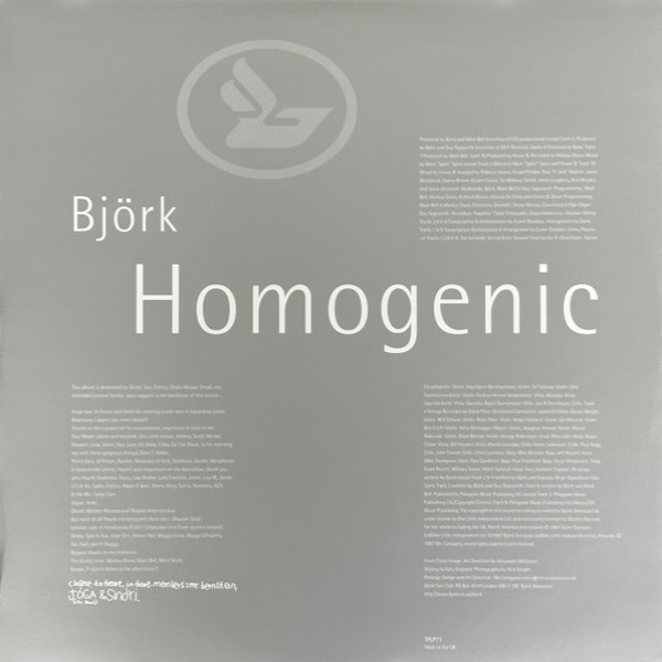 Vinyl Record Bjork – Homogenic LP - img.3