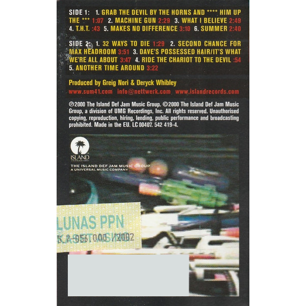 Сassette Tape Sum 41 - Half Hour Of Power - img.2