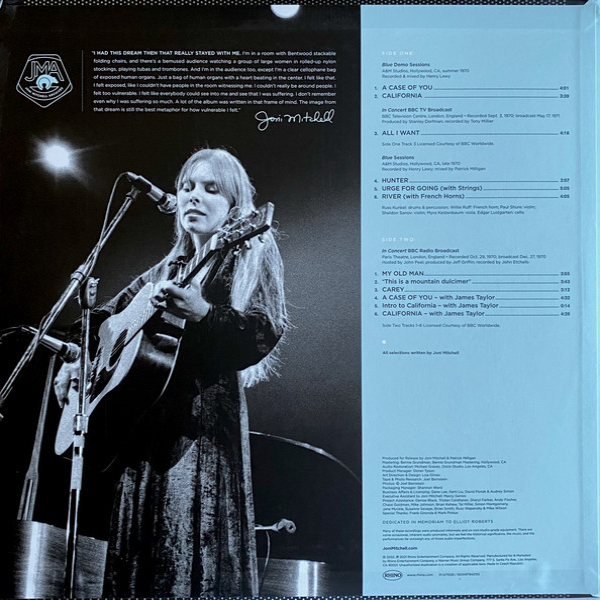 Vinyl Record Joni Mitchell - Blue Highlights Demos Outttakes Live LP - img.1