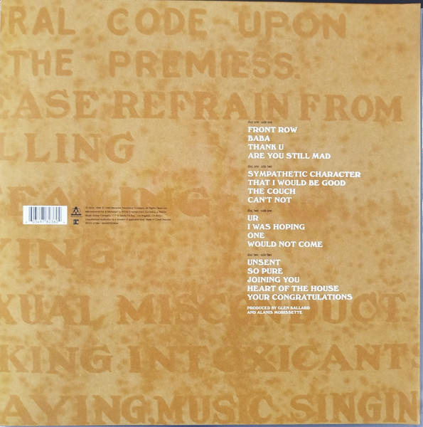 Vinyl Record Alanis Morissette – Supposed Former Infatuation Junkie - 2LP - img.1