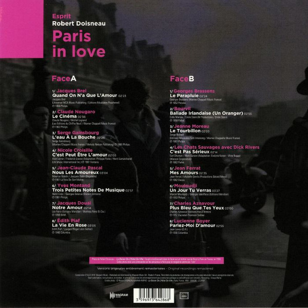 Vinyl Record Various – Paris In Love LP - img.1