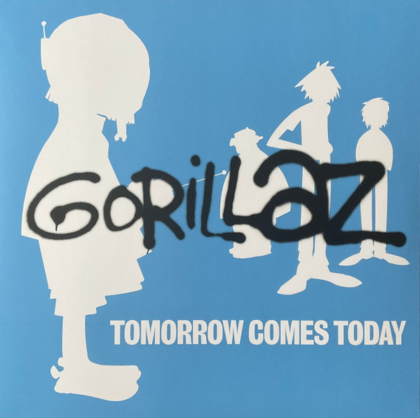 Vinyl Record Gorillaz – Tomorrow Comes Today - White & Blue - LP - img.0