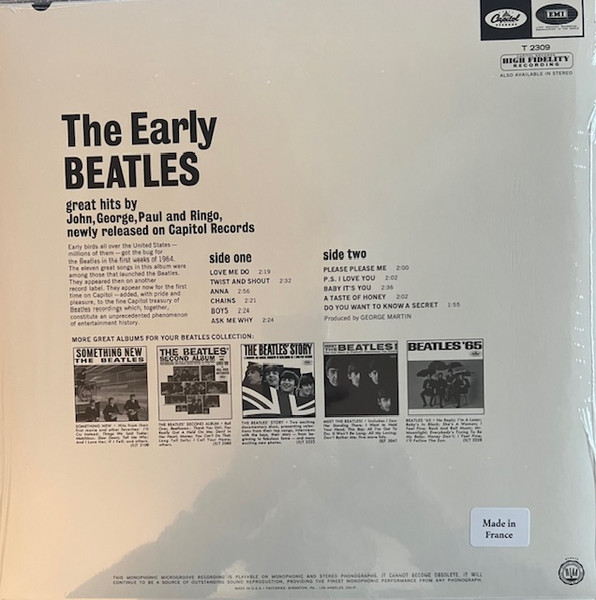 Vinyl Record The Beatles – The Early Beatles LP - img.1