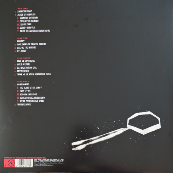 Vinyl Record Green Day – American Idiot 20 - Red & Black Splatter 2LP - img.1