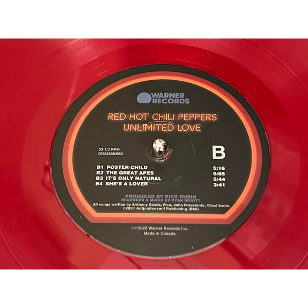 Vinyl Record Red Hot Chili Peppers - Unlimited Love - 2022 Apple Red Vinyl 2LP - img.3