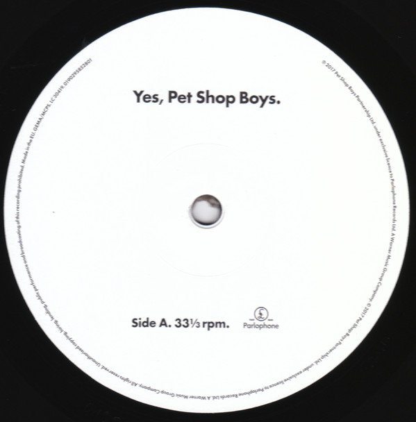 Vinyl Record Pet Shop Boys - Yes - img.2