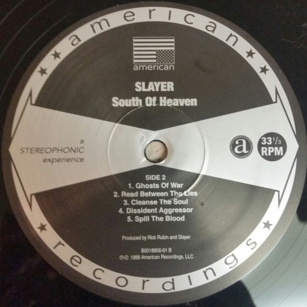 Vinyl Record Slayer - South Of Heaven LP - img.3