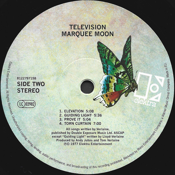 Vinyl Record Television - Marquee Moon LP - img.3