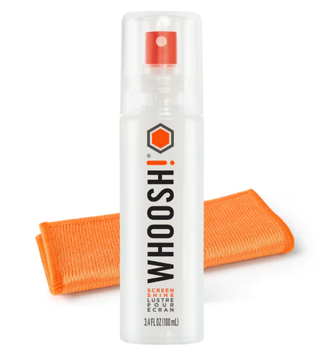 Cleaning tool Whoosh Screen Shine Go XL 100 mL with One 6x6 Cloth Orange - img.0