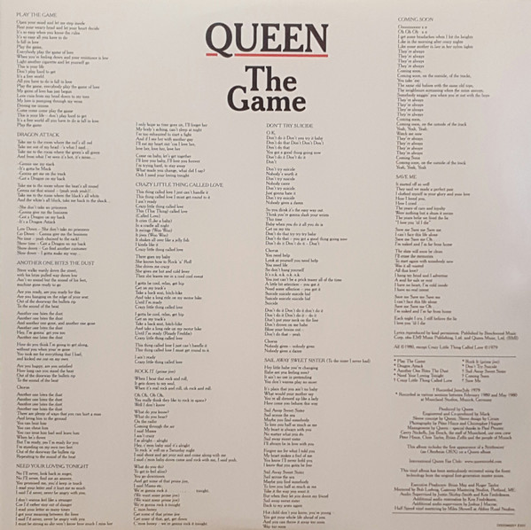 Vinyl Record Queen – The Game - LP - img.2