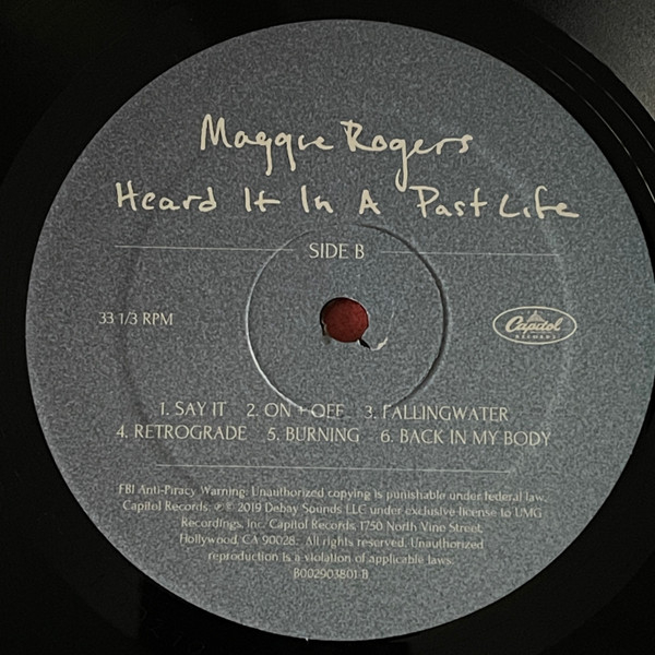 Vinyl Record Maggie Rogers - Heard It In A Past Life LP - img.5