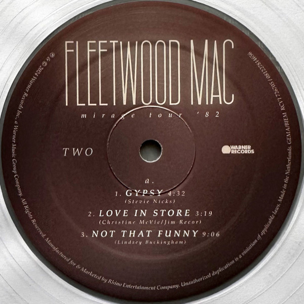 Vinyl Record Fleetwood Mac – Mirage Tour '82 (Clear) - 3LP - img.10