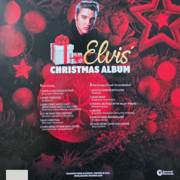 Vinyl Record Elvis Presley – Elvis Christmas Album (Red Marble) LP - img.2