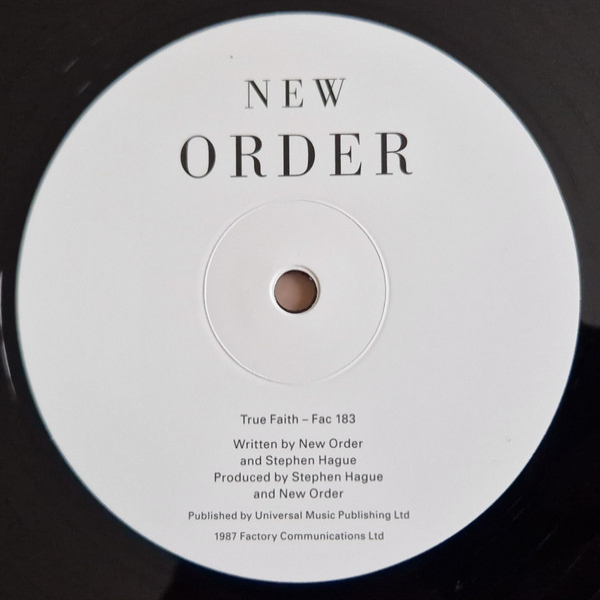 Vinyl Record New Order - True Faith LP - img.5