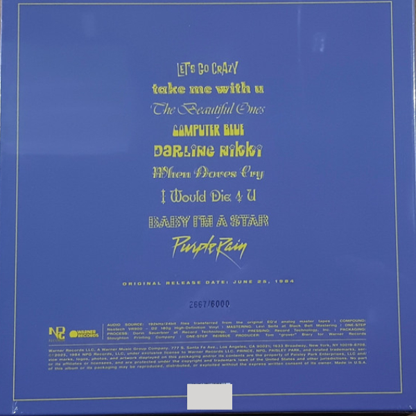 Vinyl Record Prince And The Revolution – Purple Rain LP - img.2