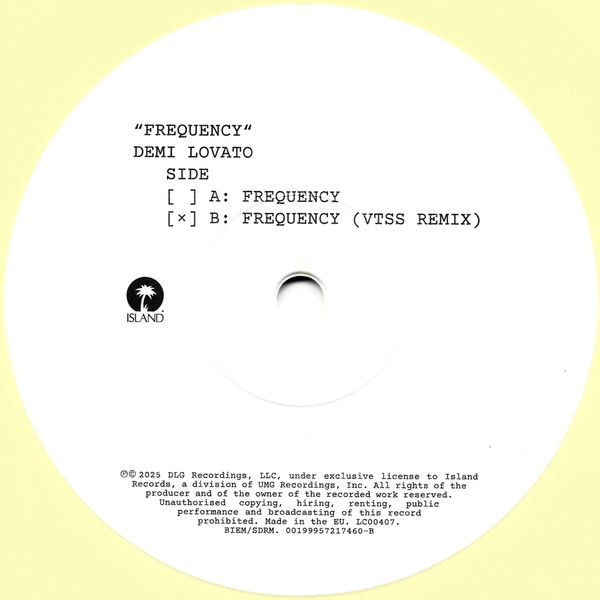 Vinyl Record Demi Lovato - Frequency (buttermilk) (RSD26) 7 - LP - img.3