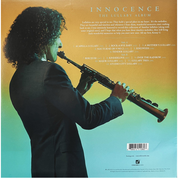 Vinyl Record Kenny G - Innocence LP - img.1