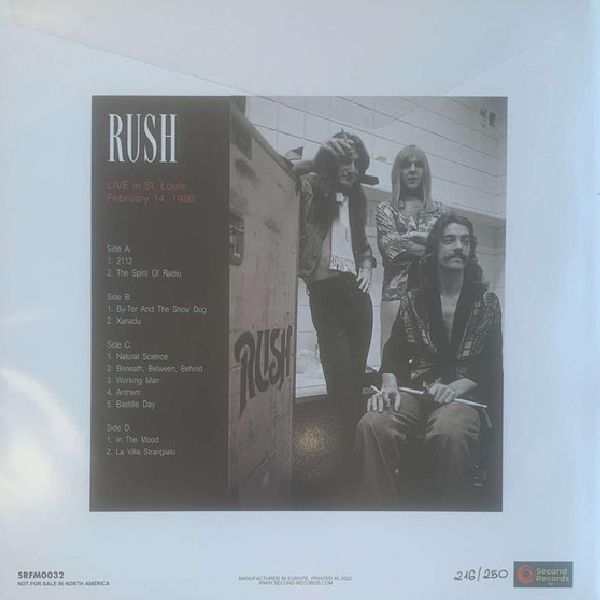Vinyl Record Rush – Live In St. Louis 1980 (White With Red Splatter) - 2LP - img.2