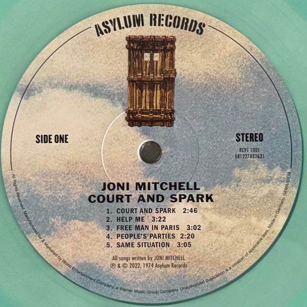 Vinyl Record Joni Mitchell - Court and Spark (Green Clear edition) LP - img.4