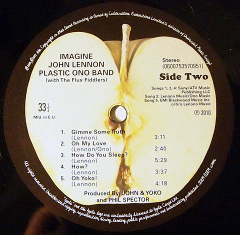 Vinyl Record John Lennon - Imagine - img.3