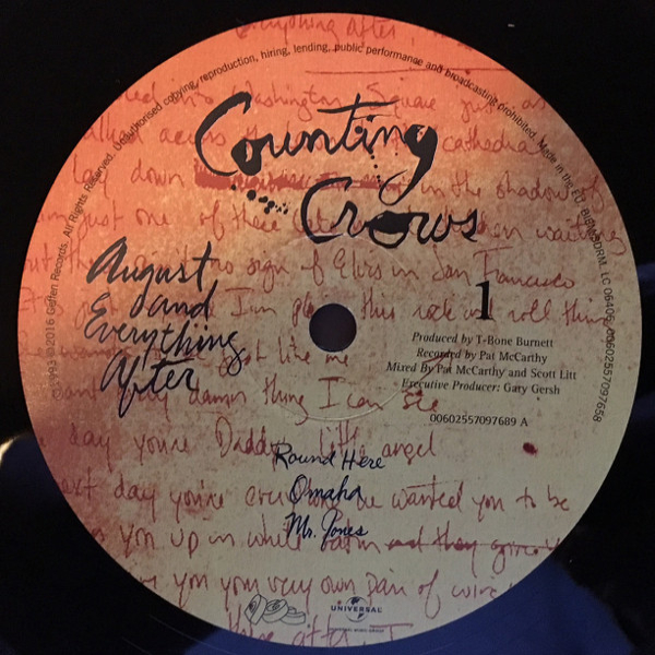 Vinyl Record Counting Crows - August And Everything After - 2LP - img.4