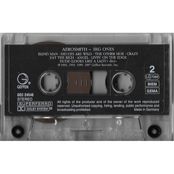 Сassette Tape Aerosmith - Big Ones - img.9