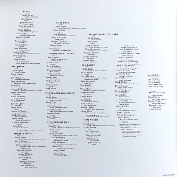 Vinyl Record Talking Heads - Naked LP - img.1