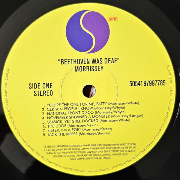 Vinyl Record Morrissey - Beethoven Was Deaf Live In Paris LP - img.3