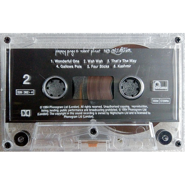 Сassette Tape Jimmy Page & Robert Plant - No Quarter: Jimmy Page & Robert Plant Unledded - img.8