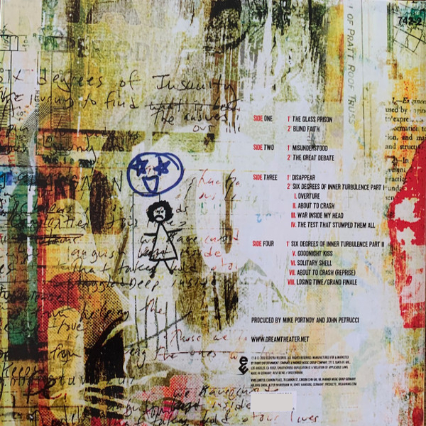 Vinyl Record Dream Theater – Six Degrees Of Inner Turbulence (Clear) - 2LP - img.3