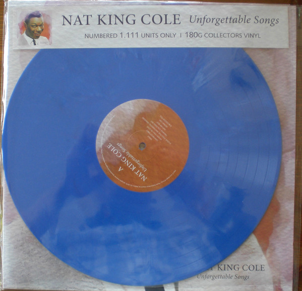 Vinyl Record Nat King Cole – Unforgettable Songs - Blue Marbled - LP - img.2