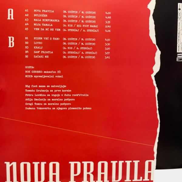 Big Foot Mama - Nova Pravila (180g) (Red) LP - img.1