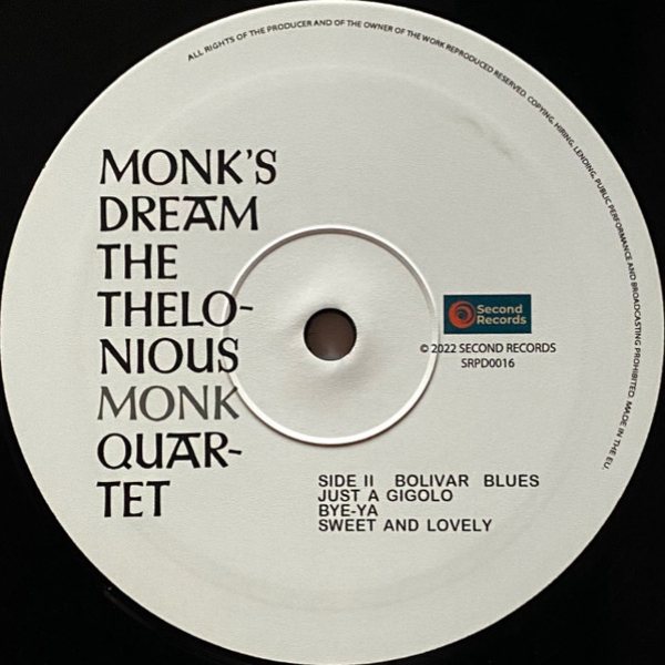 Vinyl Record Thelonious Monk - Monks Dream LP - img.4
