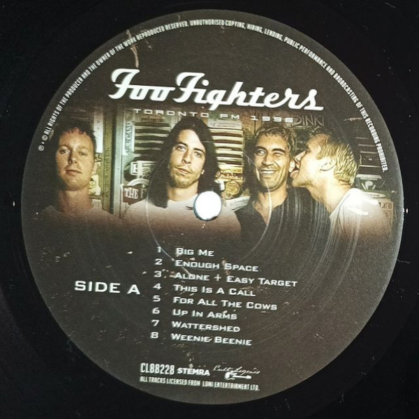 Vinyl Record Foo Fighters - Live In Toronto - 1996 (Live Radio Broatcast) LP - img.3