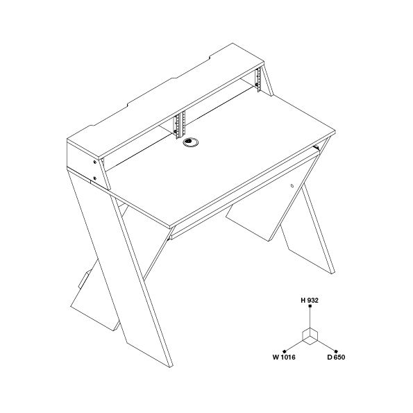 Table Glorious Sound Desk Compact White - img.9